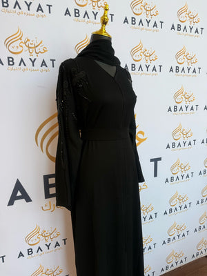 Black Beaded Abaya