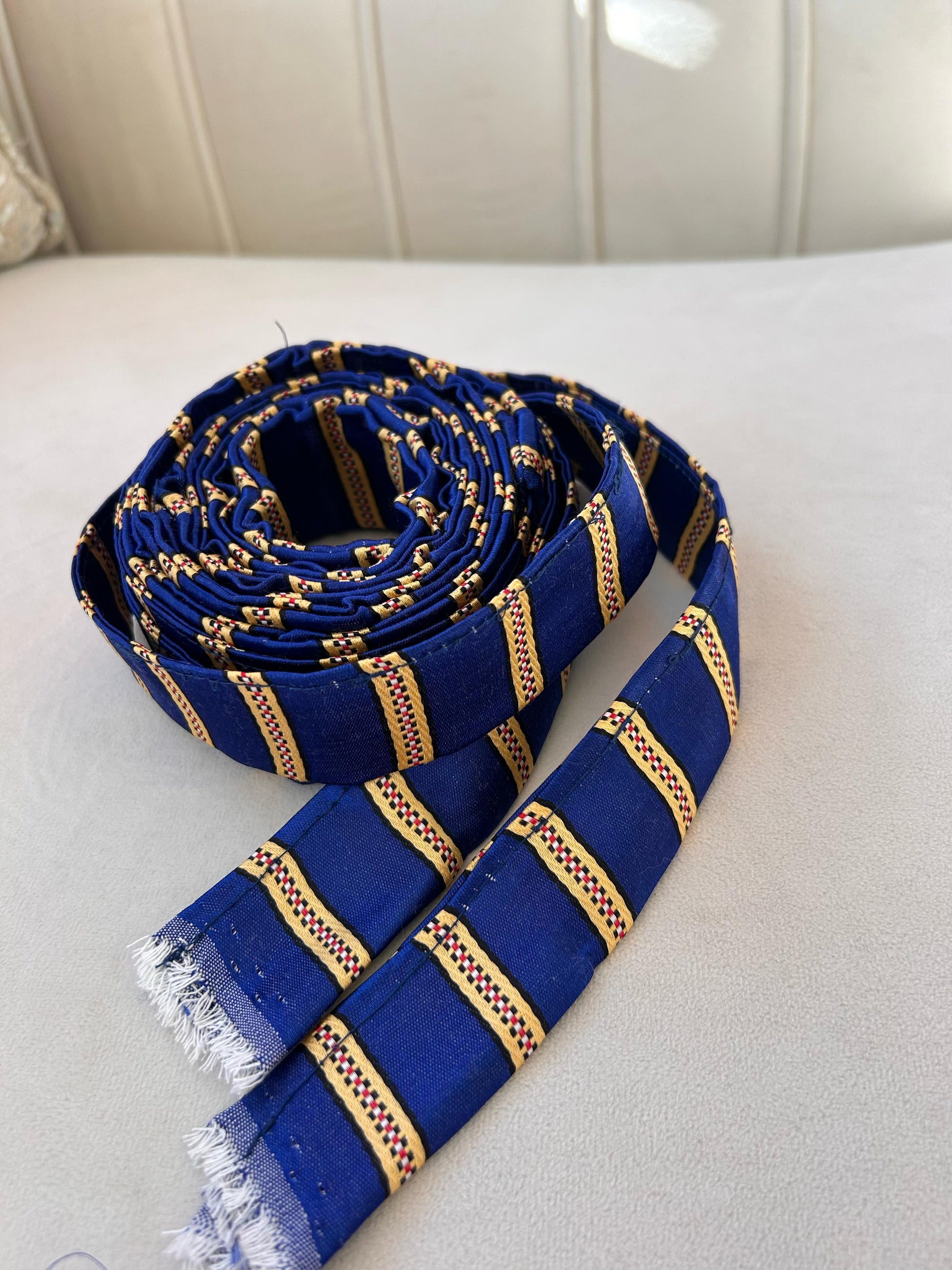 Blue/ Gold Cashmere Siti Belt