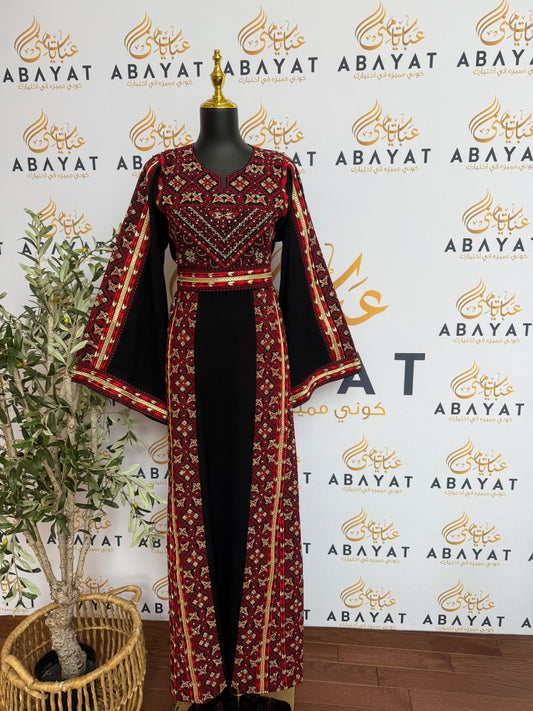 Elegant Black Tatreez Thobe /A