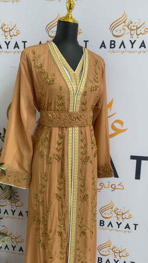 Elegant Orange Kuftan