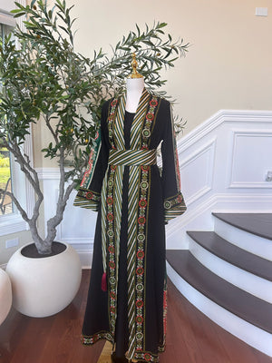 Traditional Green Embroidery Thobe