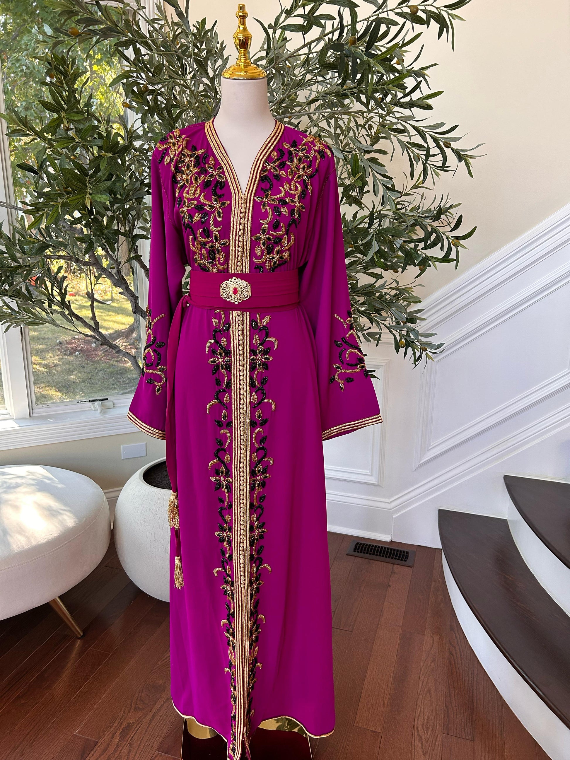 Hot Pink Royale Majestic Kuftan