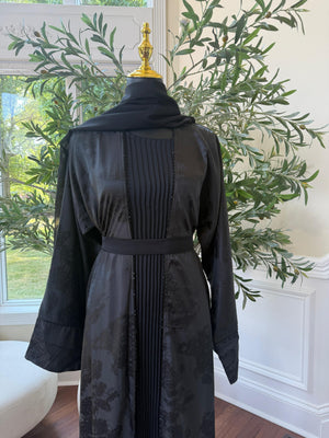 Midnight Floral Twilight Abaya