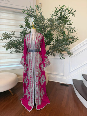 Royal Pink Silver Kuftan Essence