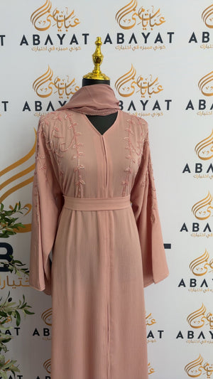 Pink Rose Elegance Abaya