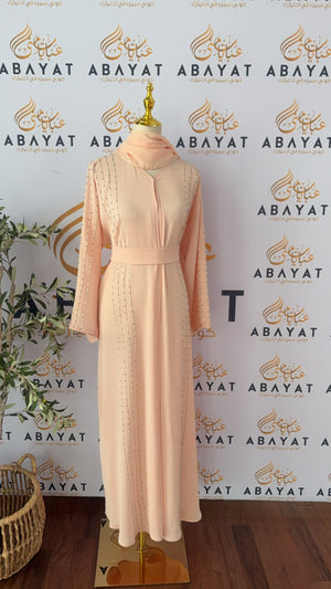 Peach Harmony Abaya