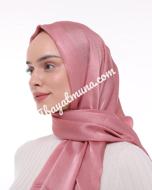 Pink Satin Hijab