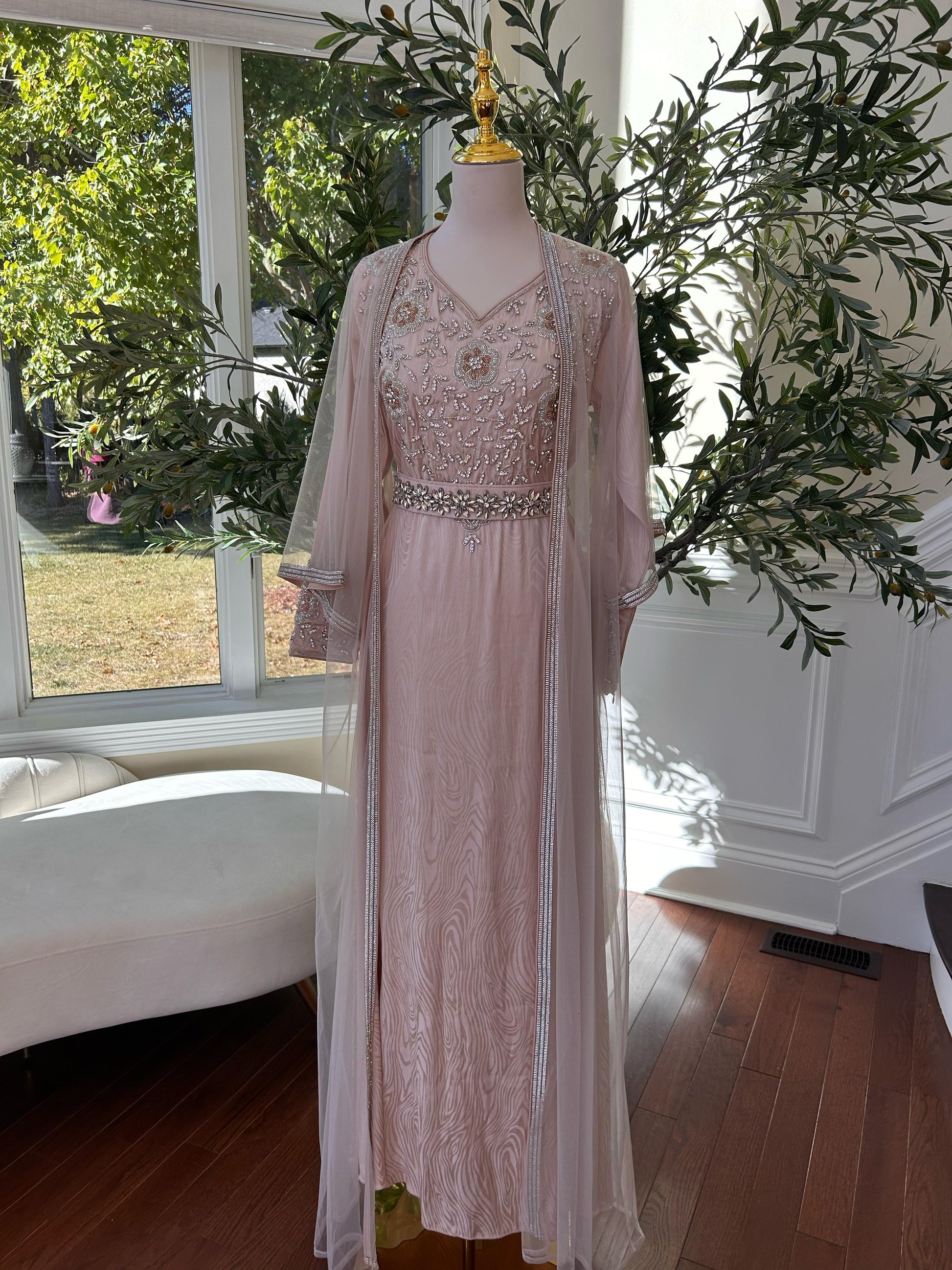 Majestic Blush Pearl Kaftan