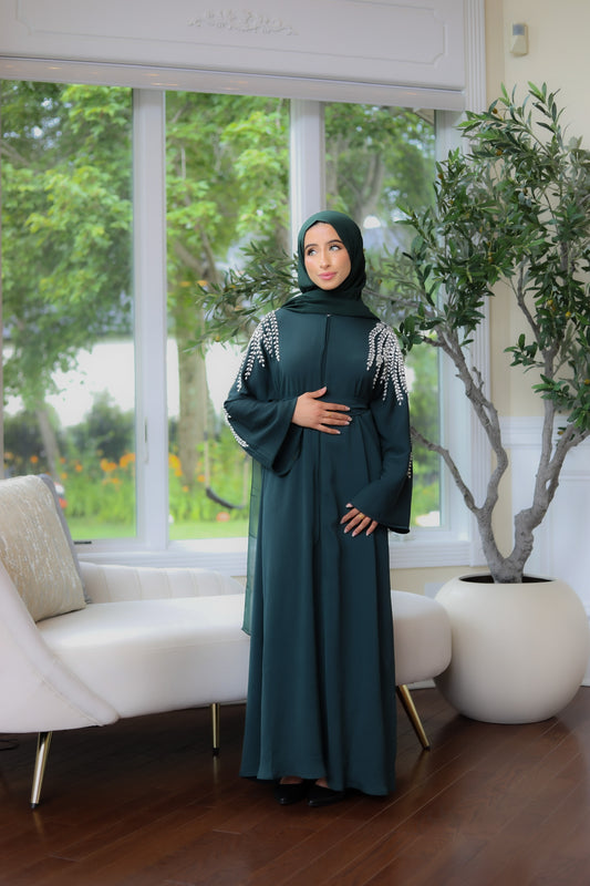 Emerald Stone Abaya