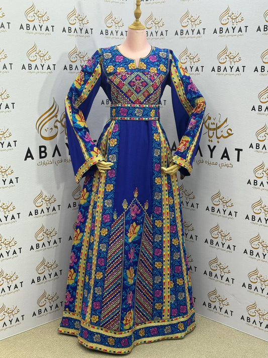Blue Tatreez Thobe 243