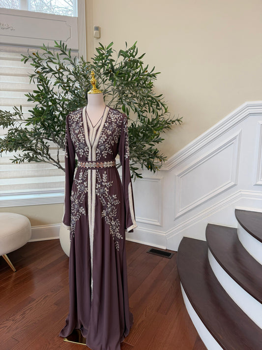 Purple Luxe Beaded Kuftan