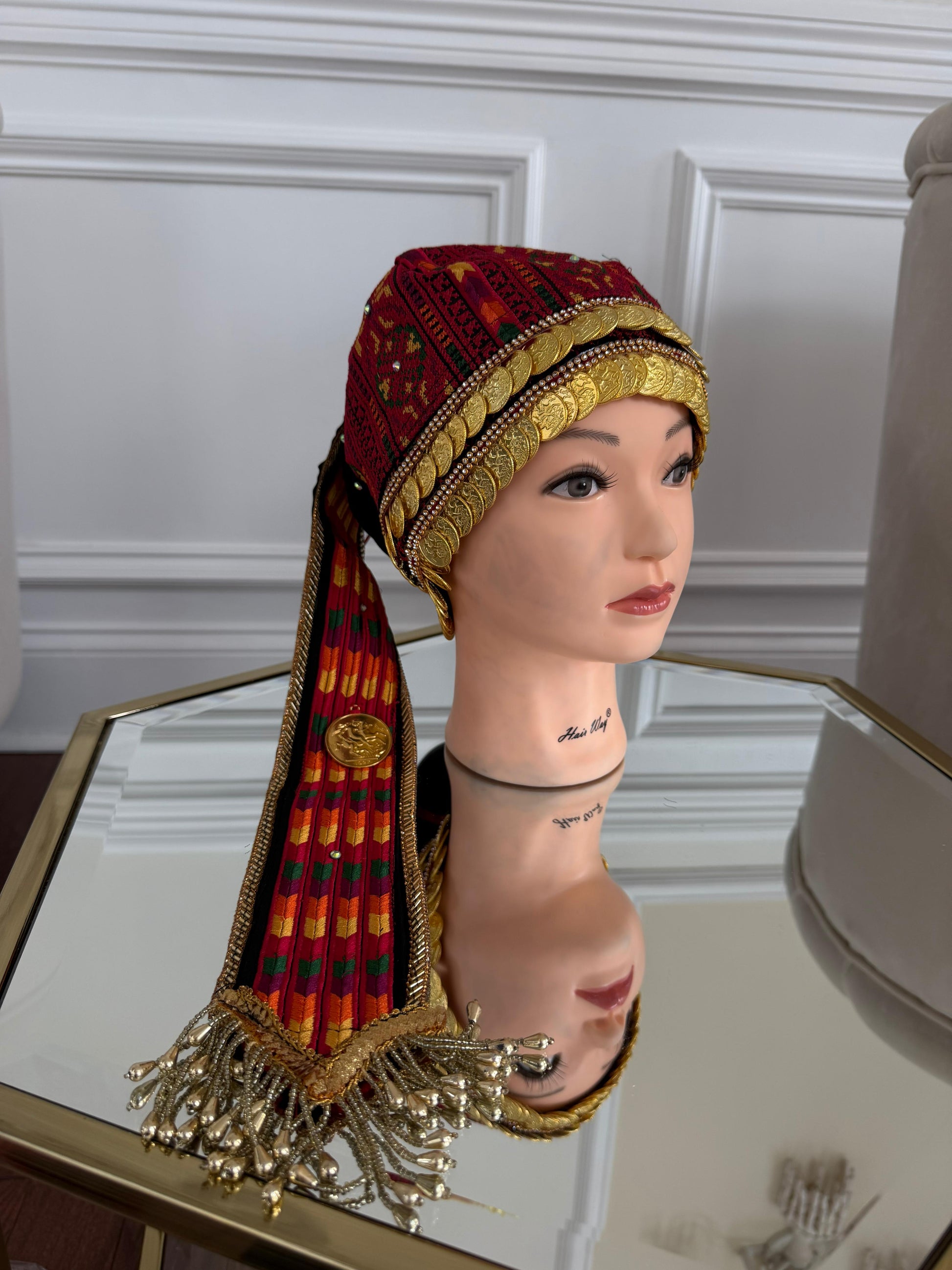 Traditional Tatreez Coin Head Piece
