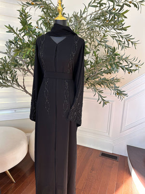 Black Elegance Charm Abaya