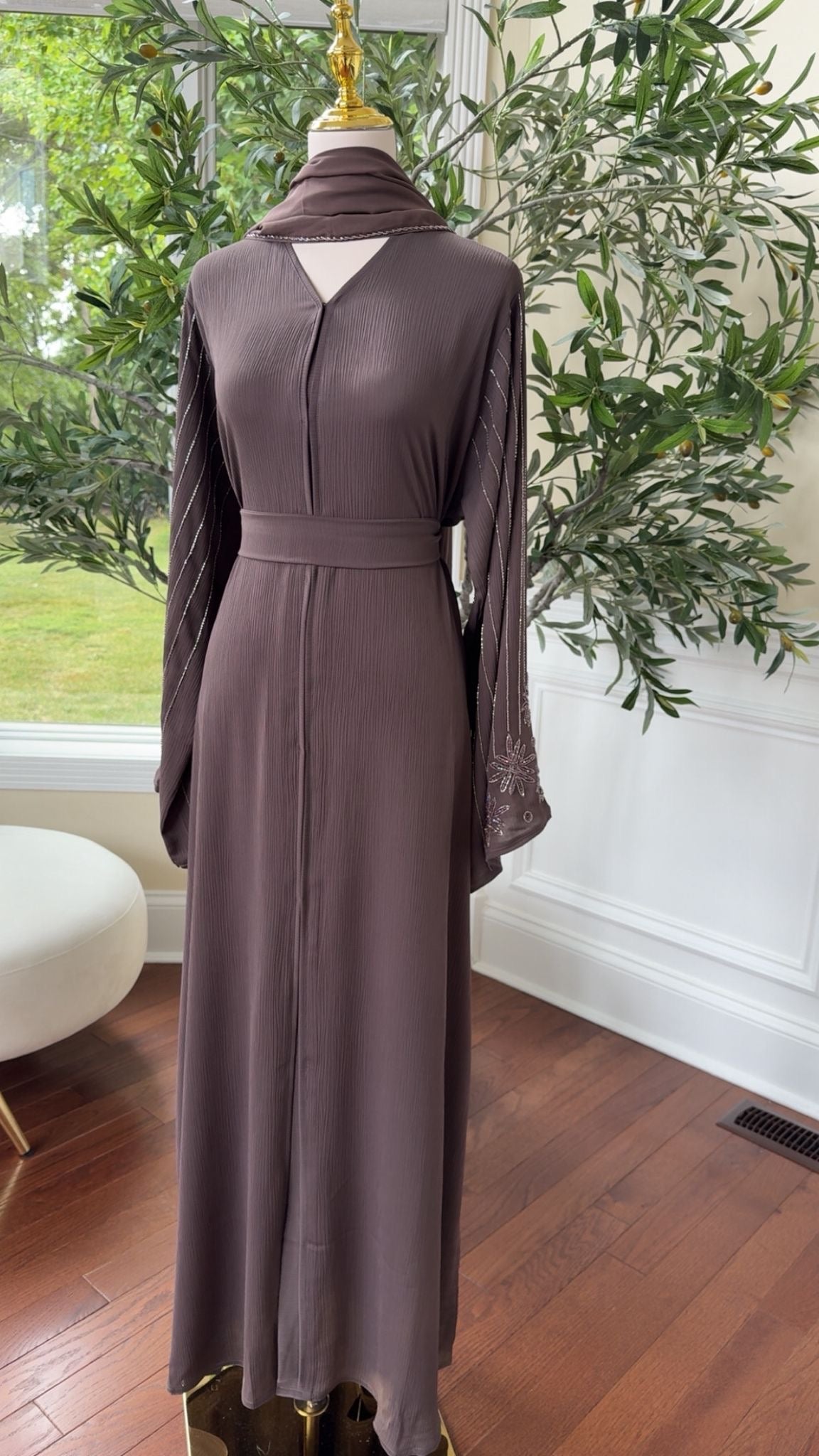 Purple Luxe Abaya
