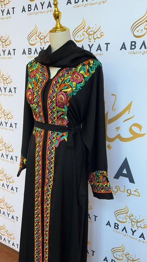 Elegant Black Abaya -00211