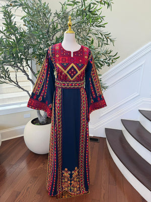Blue Heritage: Embroidery Tatreez Thobe