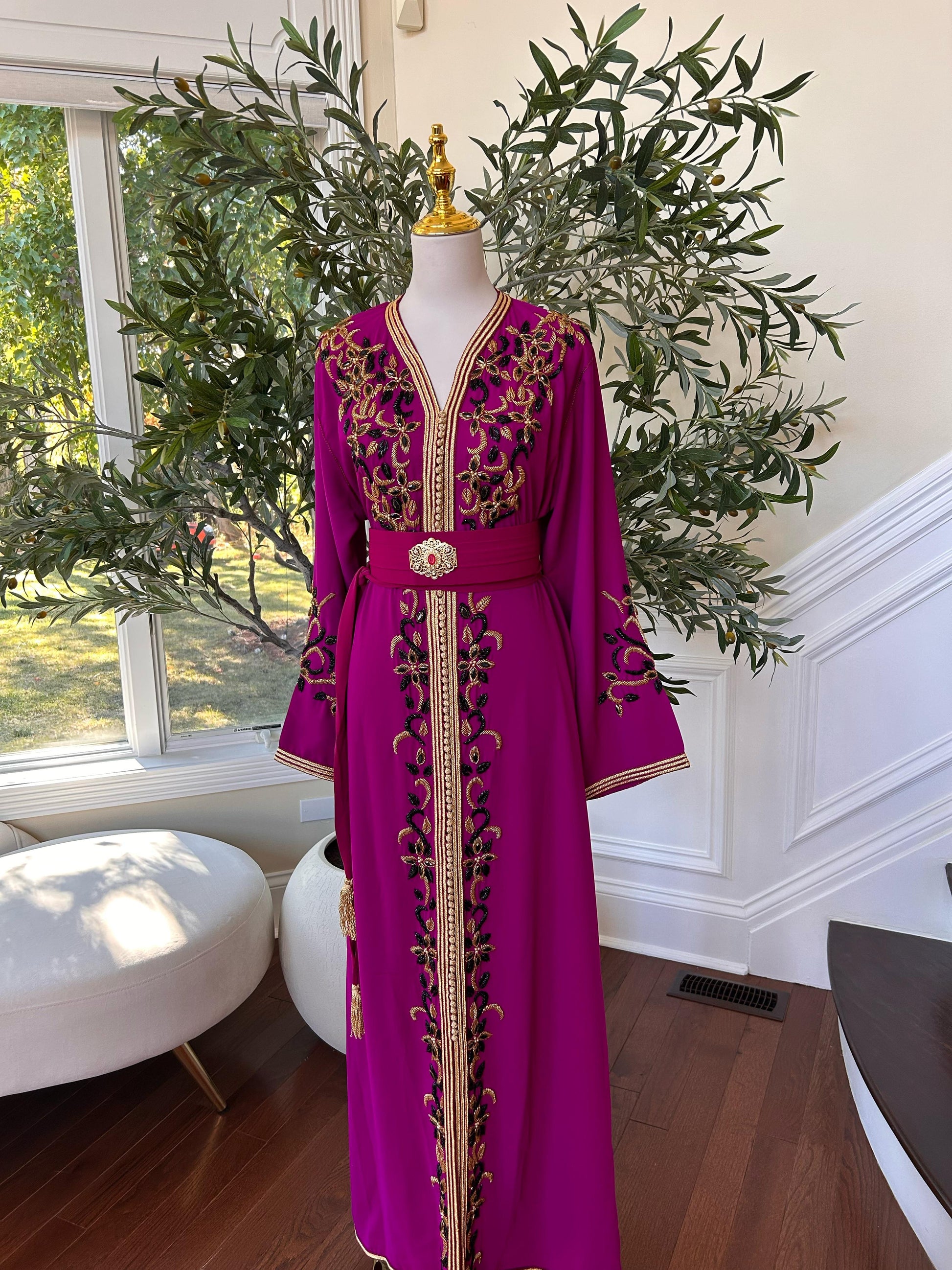 Hot Pink Royale Majestic Kuftan