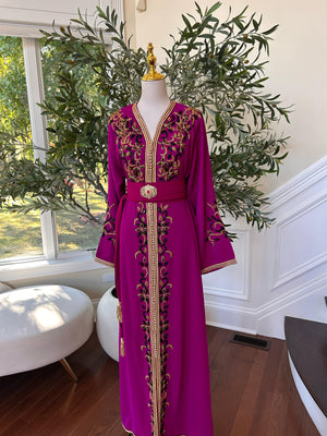 Hot Pink Royale Majestic Kuftan