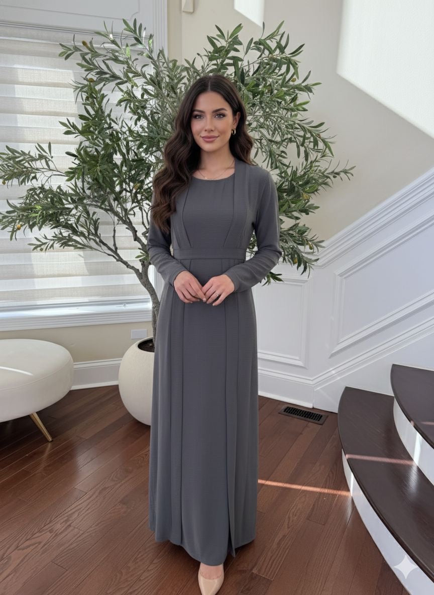 Elegant Two Piece Abaya Set