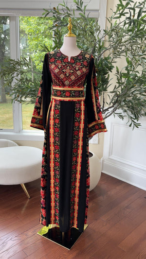 Embroidery Tatreez Black Thobe