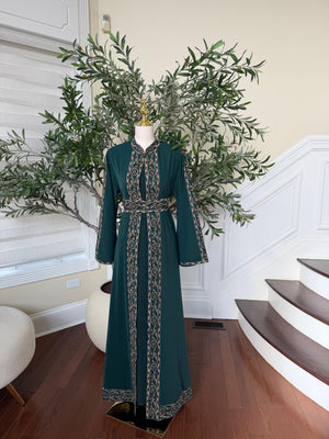Green Tatreez Elegance Thobe