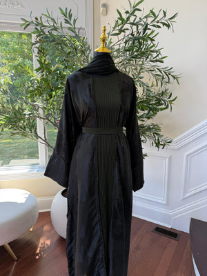 Deep Olive Blossom Abaya