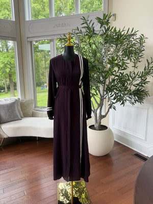 Burgundy Purple Activewear Abaya
