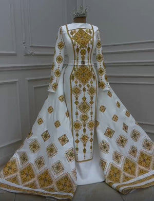 Luxury Custom-Made Bridal Thobe – Tailored to Your Royal Tast