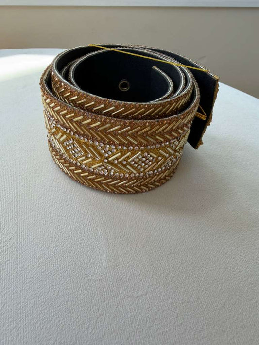 Golden Beaded Sabal Kharaz Belt/ 2