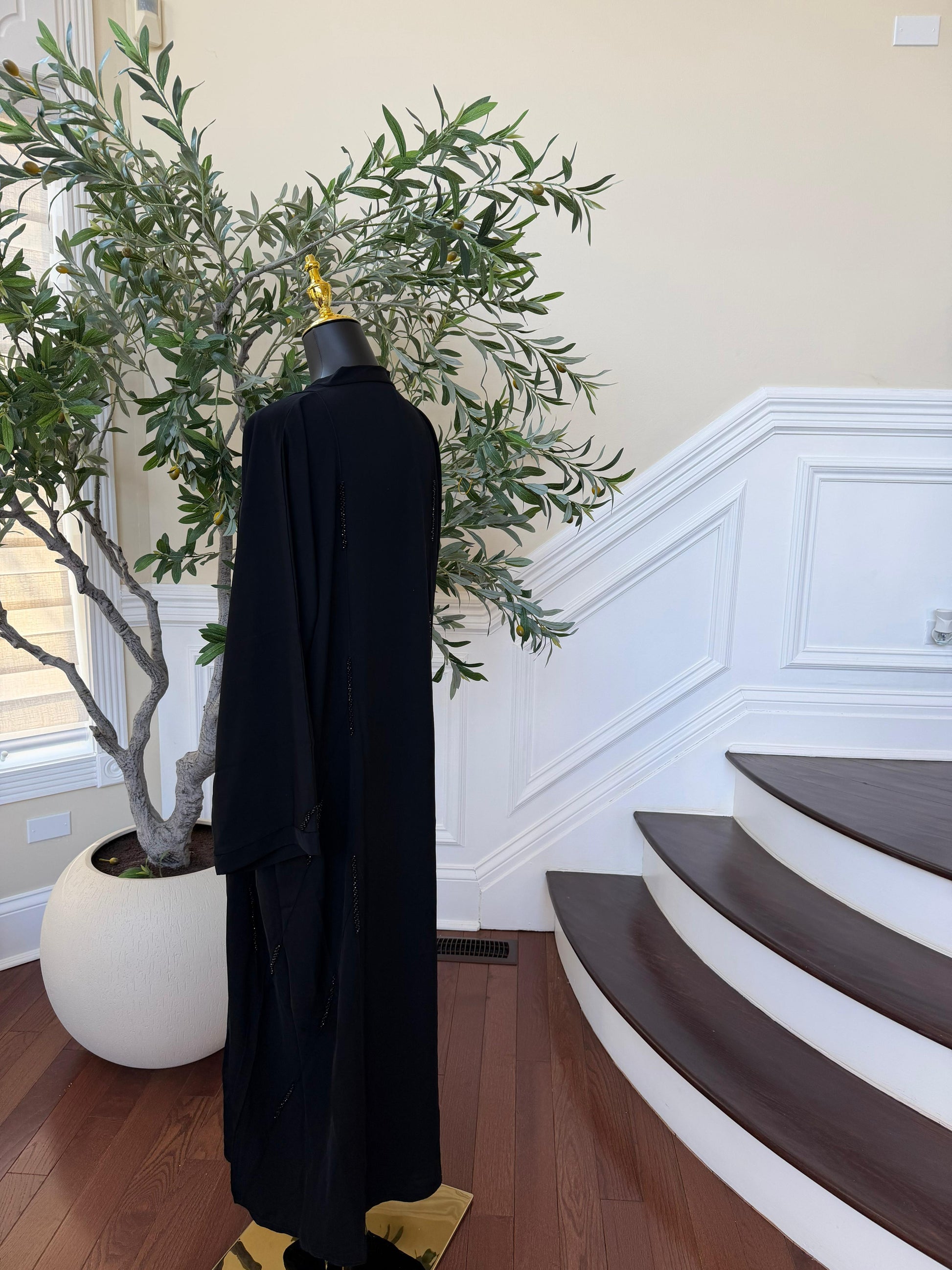 Black Bloom Ramadan Abaya