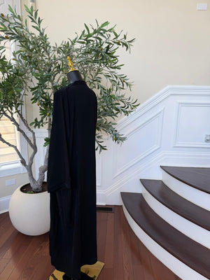 Black Bloom Ramadan Abaya
