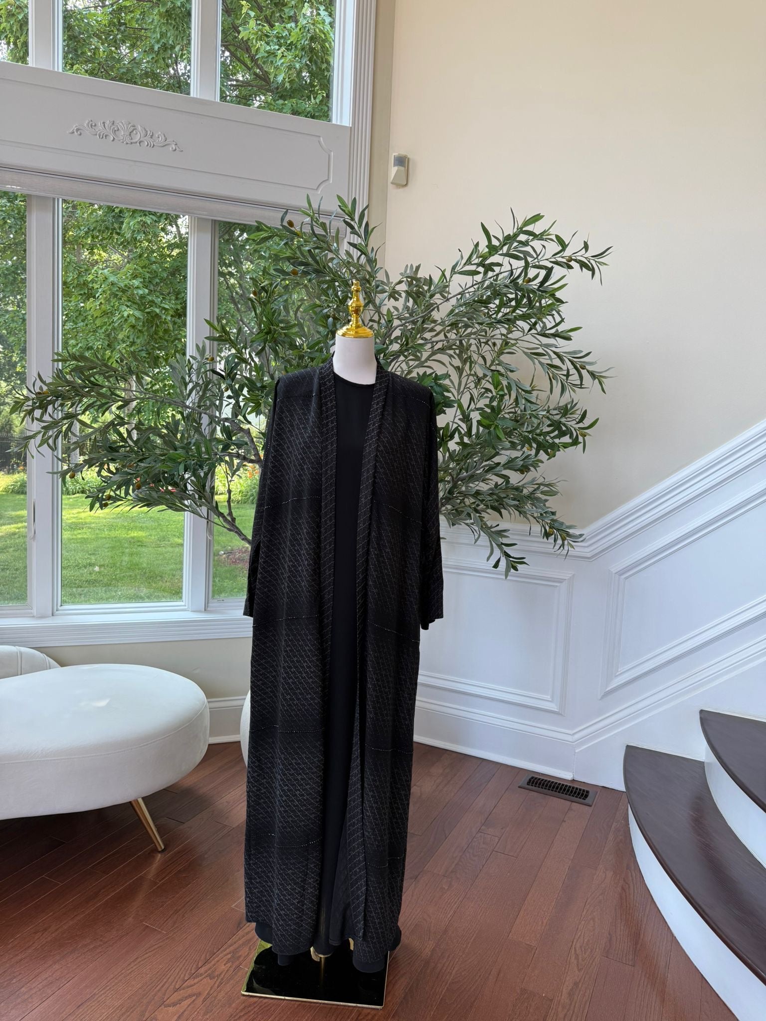 Black Diamond Open Luxe Abaya