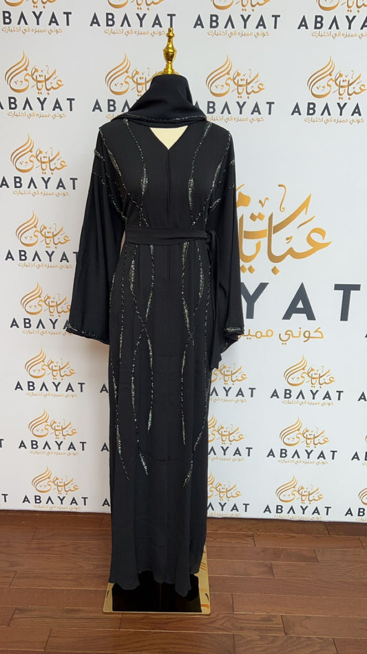 The Navy Blue Elegance Abaya