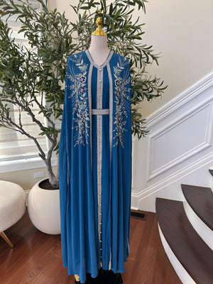 Turquoise Rose Royale Essence Kuftan