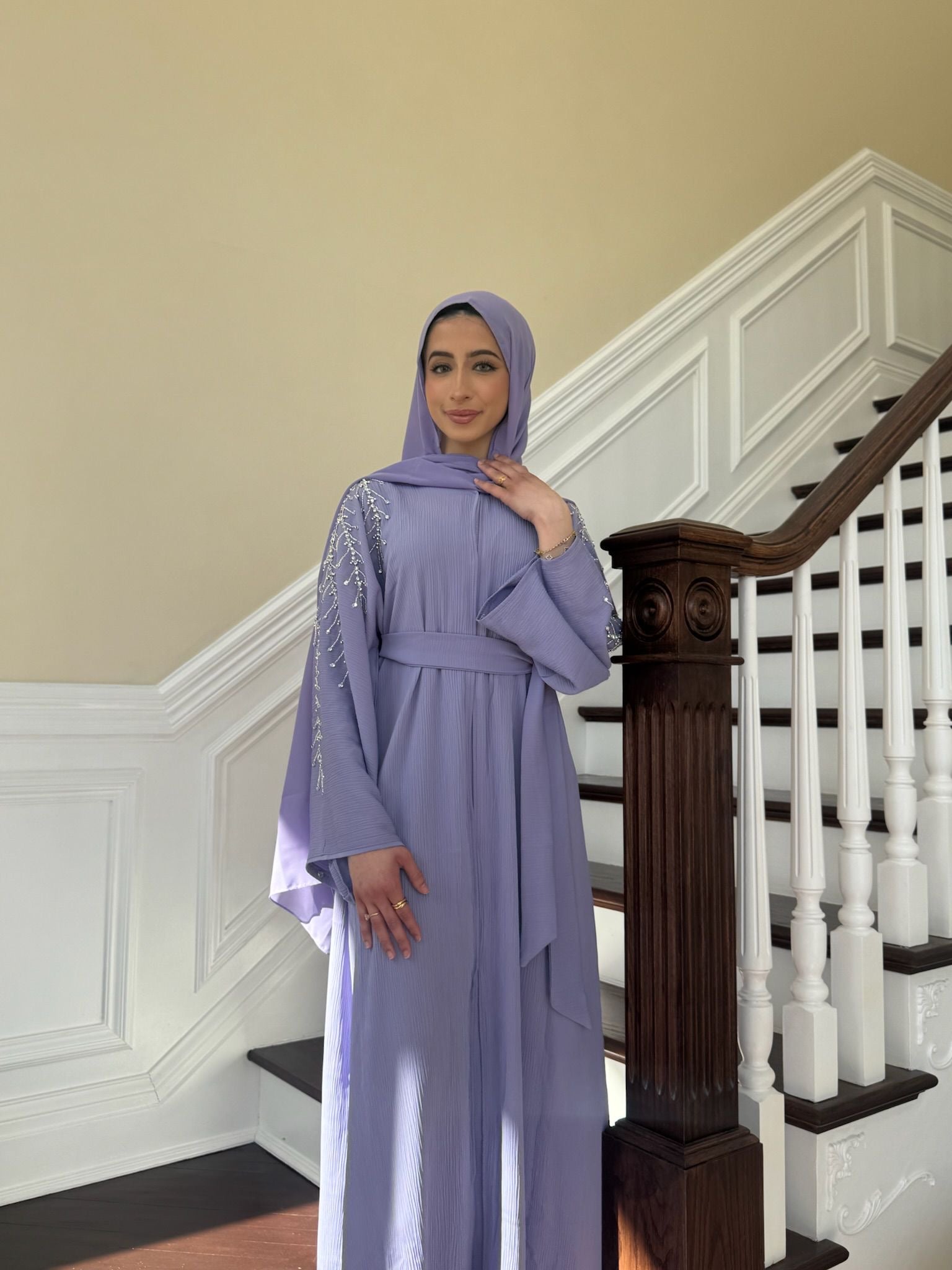 Lavender Purple Essence Abaya