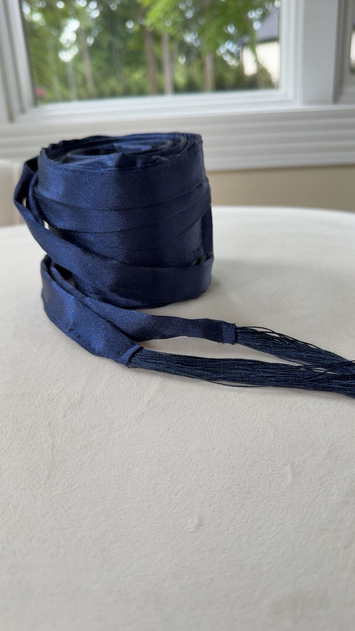 Blue Satin Belt