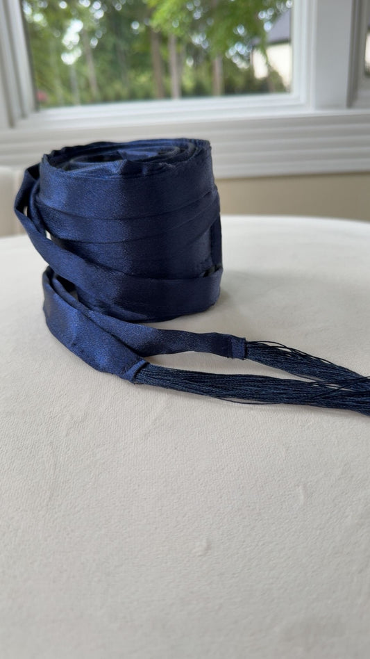 Blue Satin Belt