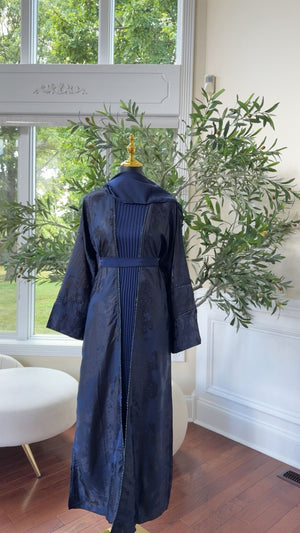 Midnight Blue Design Abaya
