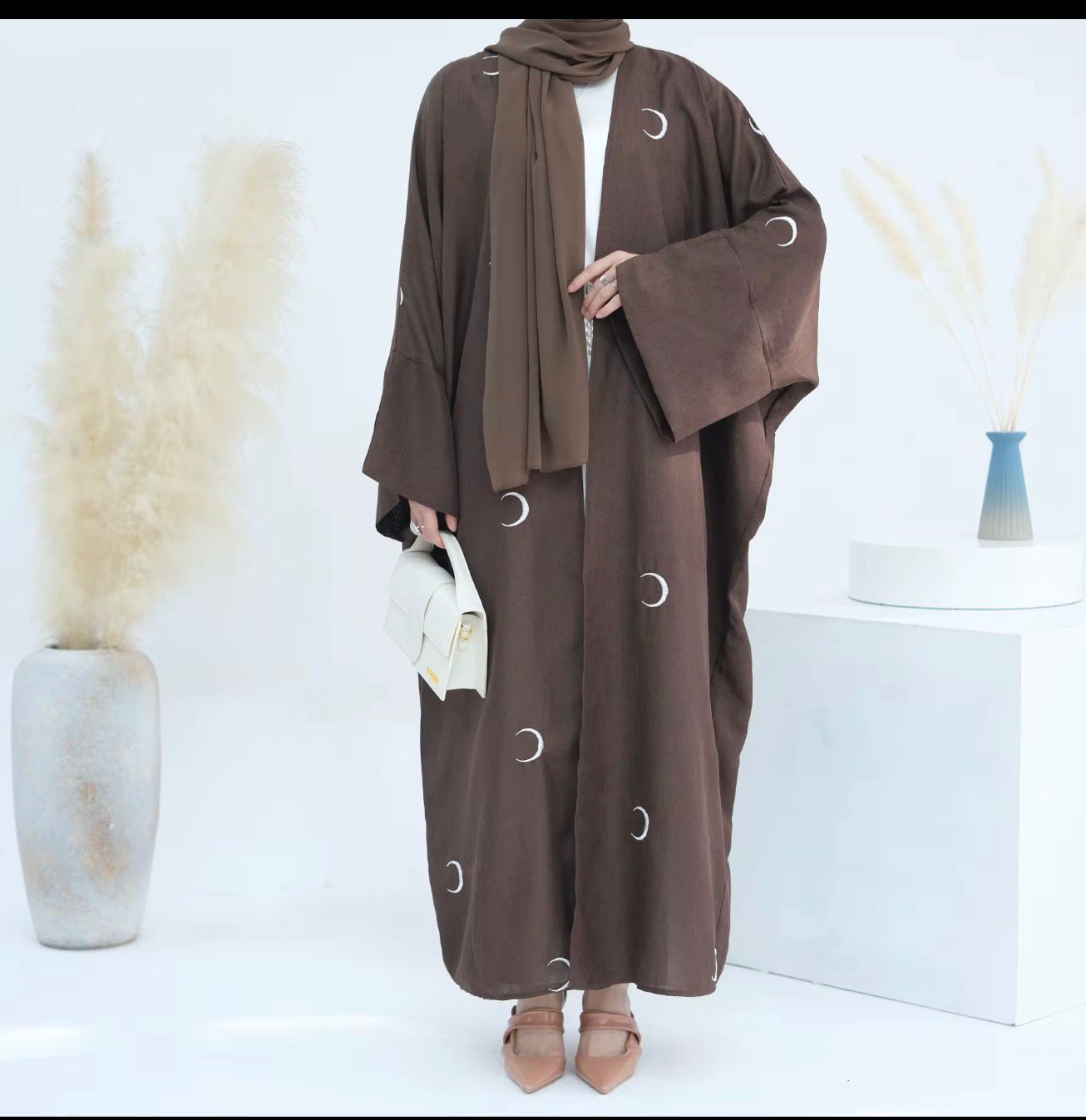 Ramadan Crescent Cardigan Abaya