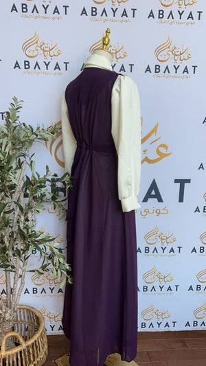 Elegant Purple Tatreez Dress