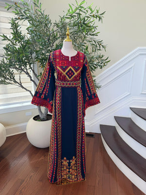Blue Heritage: Embroidery Tatreez Thobe