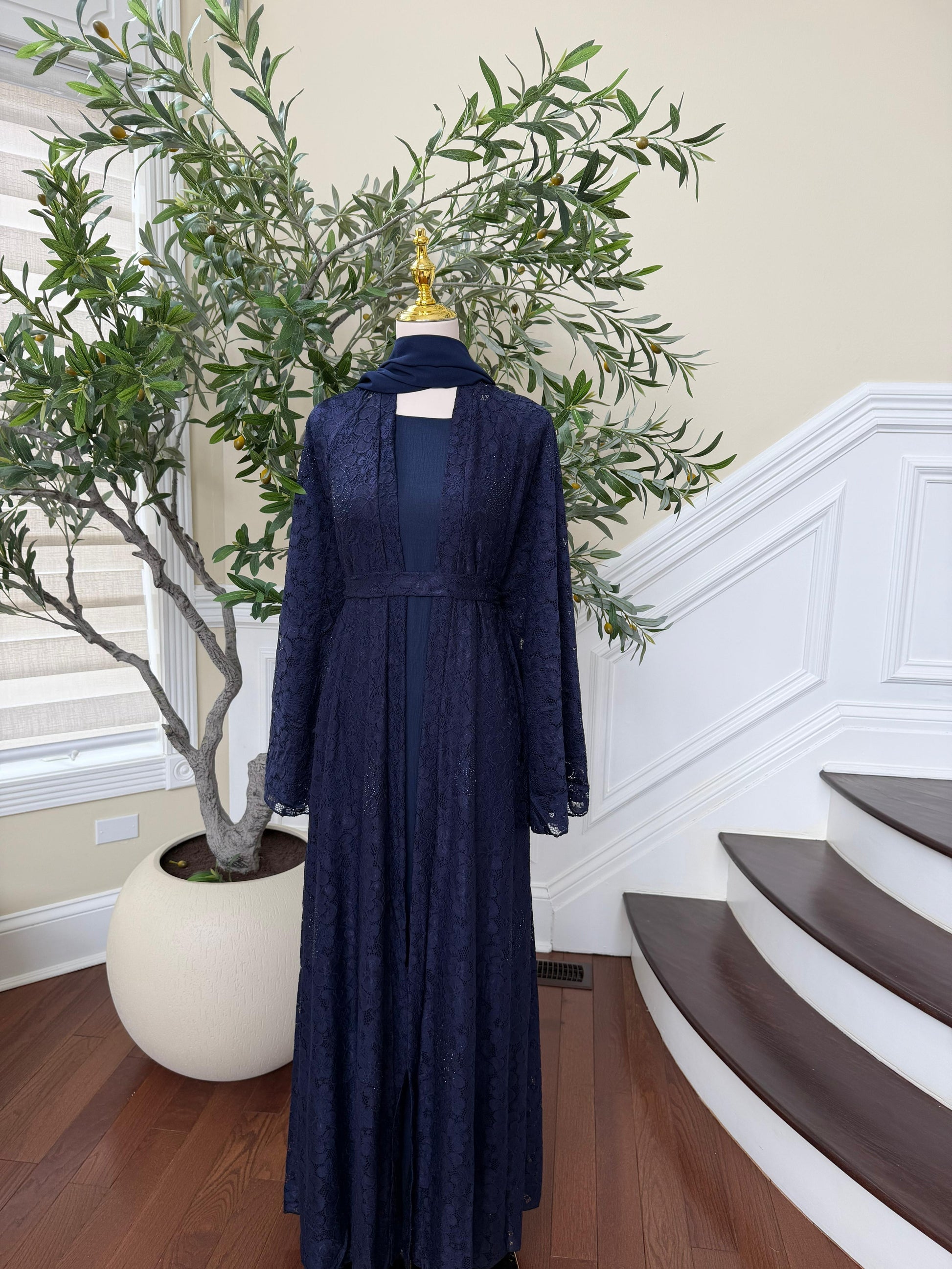 Blue Celestial Two Peice Abaya