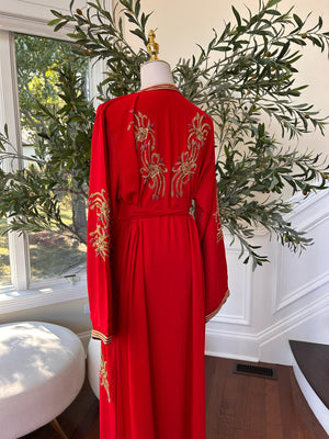 The Red Royale Beaded Kuftan
