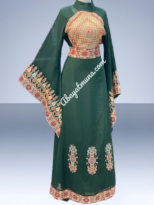 Palestinian Embroidery Tatrez Dress