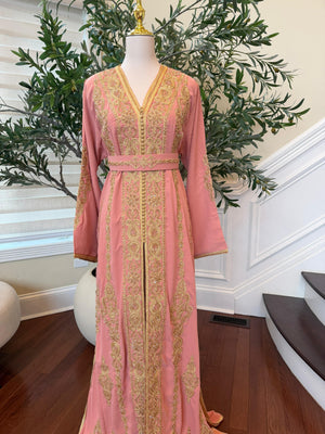 Peach Kuftan Elegance
