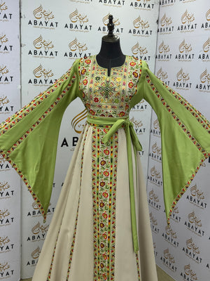 Olive Blossom Palestinian Embroidered Thob