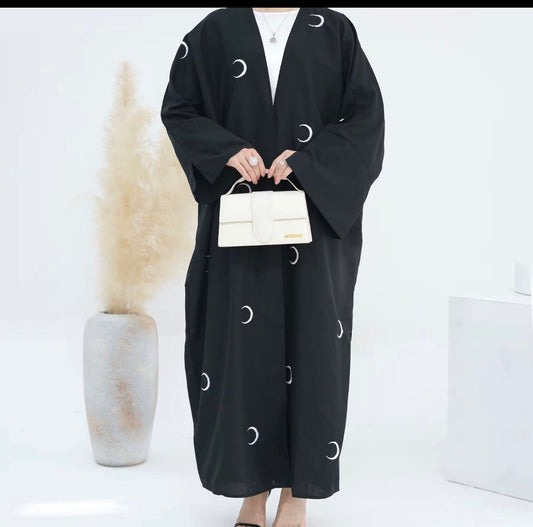 Ramadan Crescent Cardigan Abaya