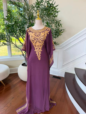Purple Rose Golden Dress