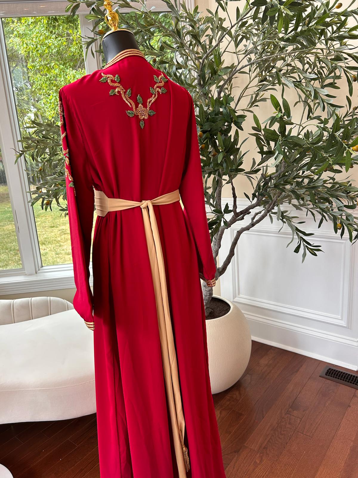 Hot Pink Elegance Gold Kuftan