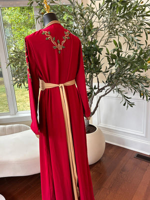 Hot Pink Elegance Gold Kuftan